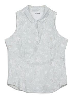 Lululemon Grey Quick-Drying Sleeveless Polo Shirt Size 8